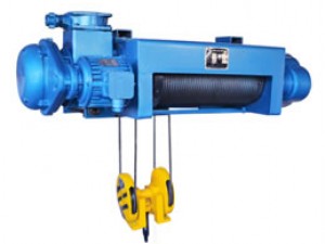 HB型防爆鋼絲繩電動(dòng)葫蘆其防爆等級(jí)為dⅡBT4，適用于ⅡB類（工廠用）。